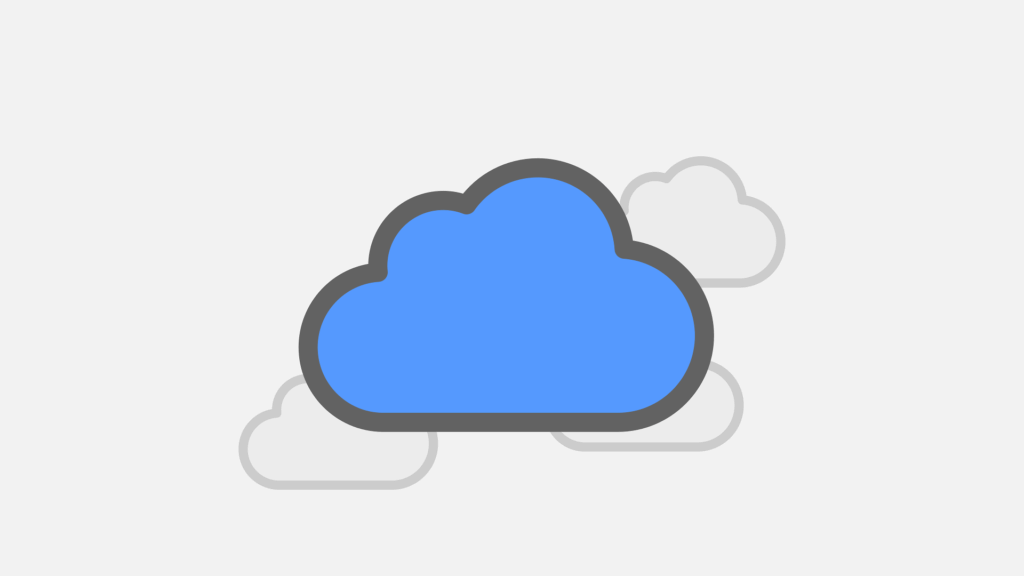 Free cloud storage icon vector